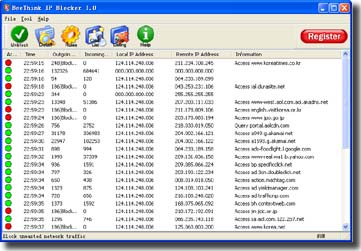 Click to view BeeThink IP Blocker 2.0 screenshot