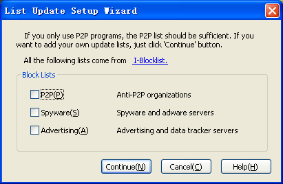 List wizard